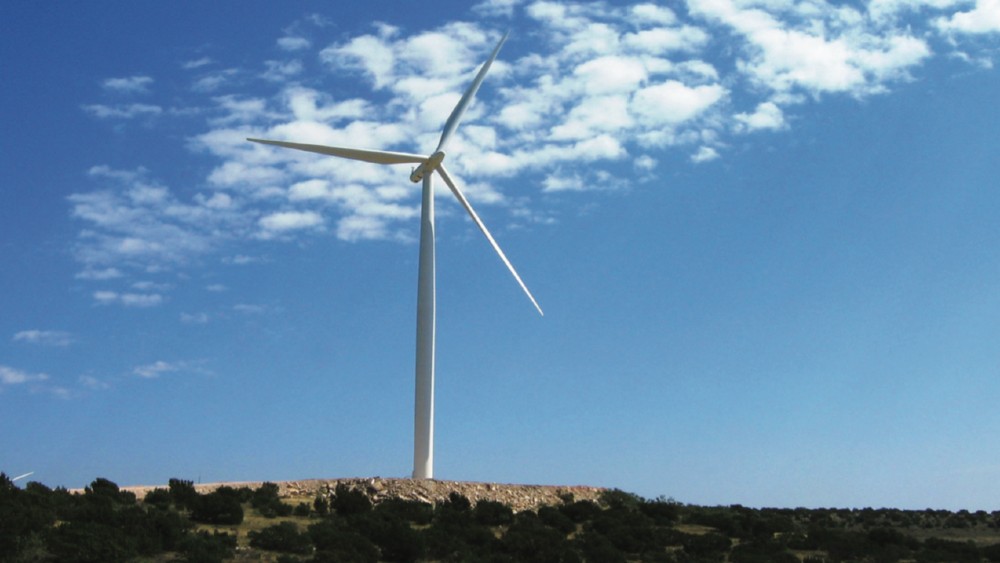 Windmill in Capricorn Wind Ridge Farm in Texas